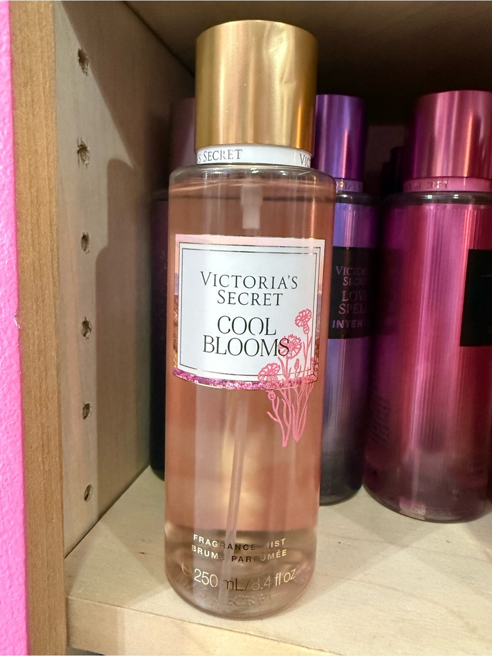 Victoria secret cool blooms Fragrance Mist Bottle
